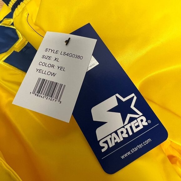 NWT VeeFriends Wise Wasp Satin Starter Jacket Yellow/Blue Mens Size XL Gary Vee - Picture 12 of 12